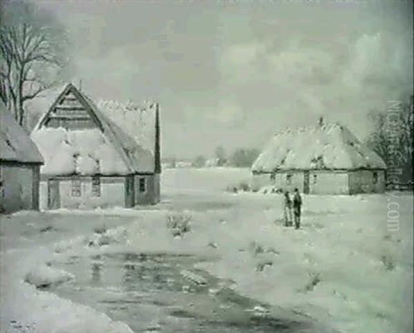 Vinterlandskab Med Strataekte Garde - view 1