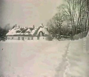 Skovridergard I Udkanten                                    Af En Skov, Vinter