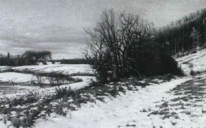 A Winter Landscape by Sigvard Hansen