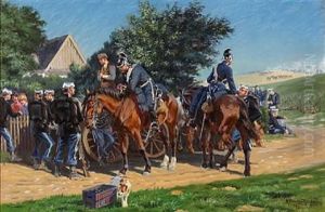 A Dragoon Regiment Taking A Break