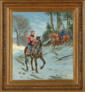 Soldiers In A Winter Forest