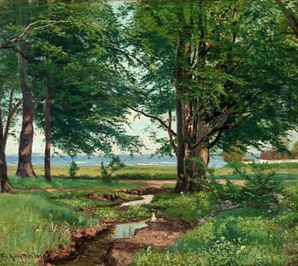 Forest Scene With A View To The Sea - view 1