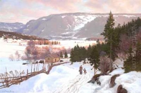Vinterlandskap Pa Ringerike - view 1