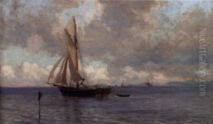 Slor Med Pram Pa Slep by Nils Severin Lynge Hansteen