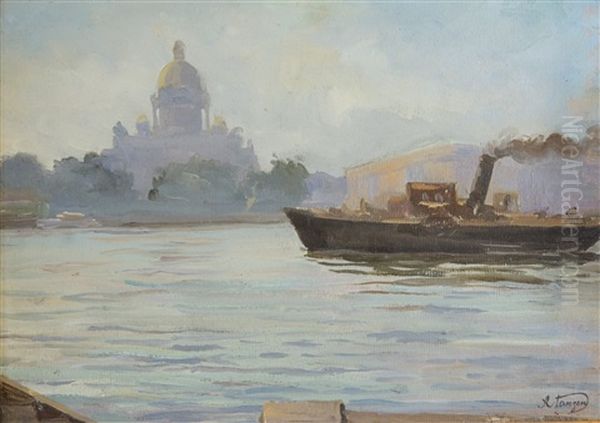 St. Isaak Cathedral In The Morning Mist - view 1