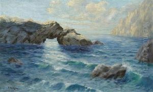 Bretonische Kustenlandschaft by Alexei Vasilievitch Hanzen