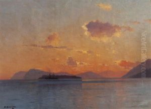 Seascape by Alexei Vasilievitch Hanzen