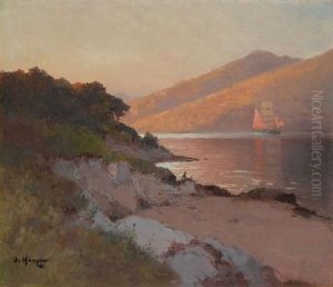 Sailing Along The Coast by Alexei Vasilievitch Hanzen