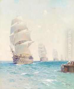 Tall Ships On The Ocean