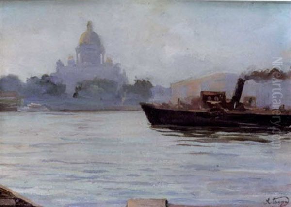 Steam Boat On The River - view 1