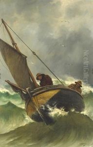 Squally Weather by Georges Jean Marie Haquette