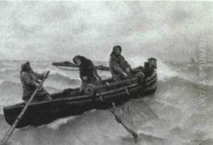 Bringing In The Catch by Georges Jean Marie Haquette