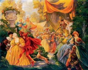 Unnepseg Komediasokkal - Vigassag (feast With Actors) by Jenoe Haranghy