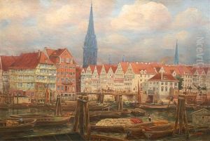 Hamburger Stadtansicht by Friedrich Harden