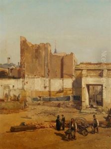 Stadsgezicht by Lambertus Hardenberg