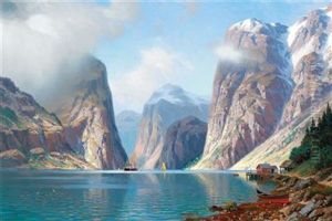 Fjord Landscape by Johannes Harders