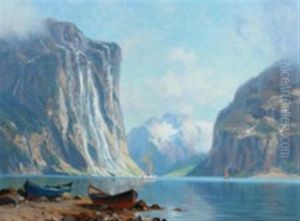 Froysjoen Fjord by Johannes Harders