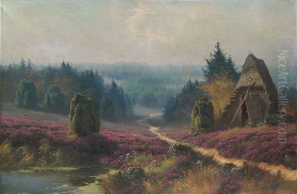 Heidelandschaft Mit Kohlerhutte - view 1