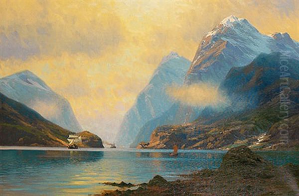 Sommerliche Fjordlandschaft - view 1