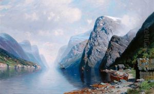 Fjordlandschaft by Johannes Harders