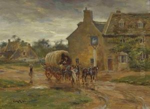 Auf Reisen Mit Dem Pferdefuhrwerk by Charles Martin Hardie