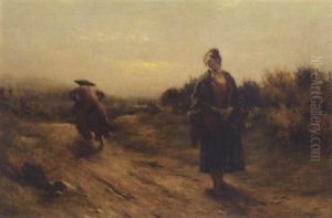 Jeannie Deans And The Laird Of Dumbiedykes by Charles Martin Hardie