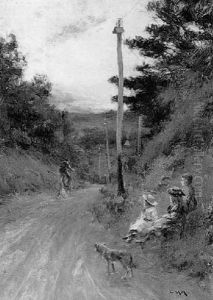Children By A Country Lane Children By A Country Lane