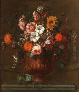 Nature Morte De Fleurs Dans Un Vase by Simon Hardime