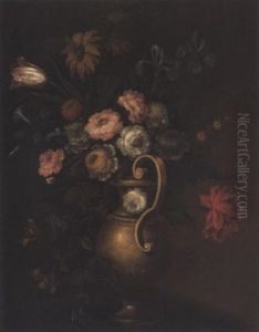 Grosser Blumenstrauss In Einer Vase