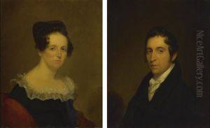 Mr. And Mrs. George Hallett (eliza Gordon): A Pair Of Paintings by Chester Harding