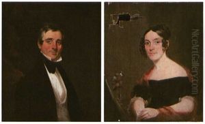 Portrait Of Mr. Churchill Samuel (+ Portrait Of Mrs. Judith Talbot Samuel; Pair)
