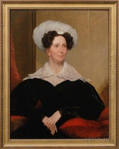 Portrait Of Mr. David Stoddard Greenough Iii Of Roxbury, Massachusetts (+ Portrait Of Mrs. Greenough; 2 Works) by Chester Harding