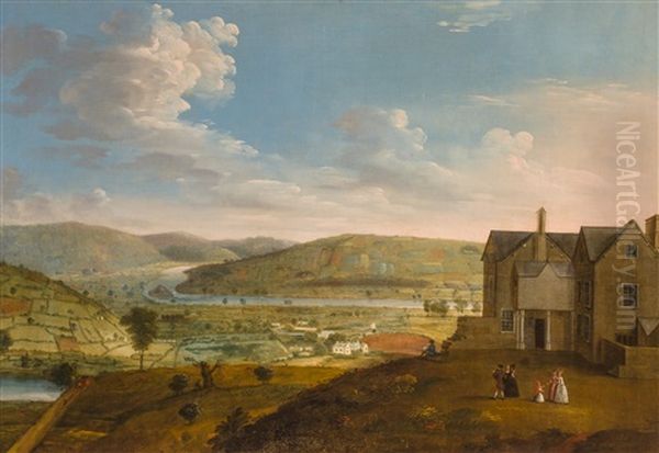 A View Of A Town With An Extensive Landscape Beyond - view 1