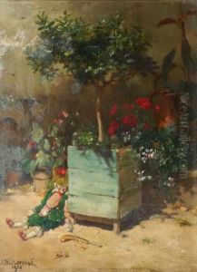 Le Pantin Dans Un Coin De Jardin