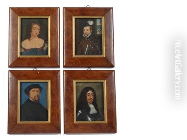 Four Portraits Of Historical Figures Including Sir William Stanley Kg (c.1435-1495) (+ 3 Others; 4 Works) - view 1
