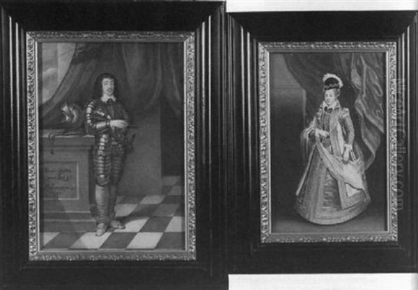 Portrait Of Spencer Compton, 2nd Earl Of Northampton In Armour, Standing - view 1