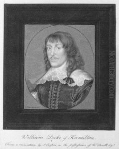 Richard Weston, Earl Of Portland, Wearing Black Hat, Fur Trimmed Black Gown Over A Trimmed Black Doublet And White Ruff