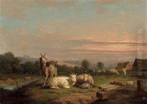 Englische Landschaft Mit Ziegen Englische Landschaft Mit Ziegen