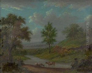Landscape With Cattle by Sylvester Harding