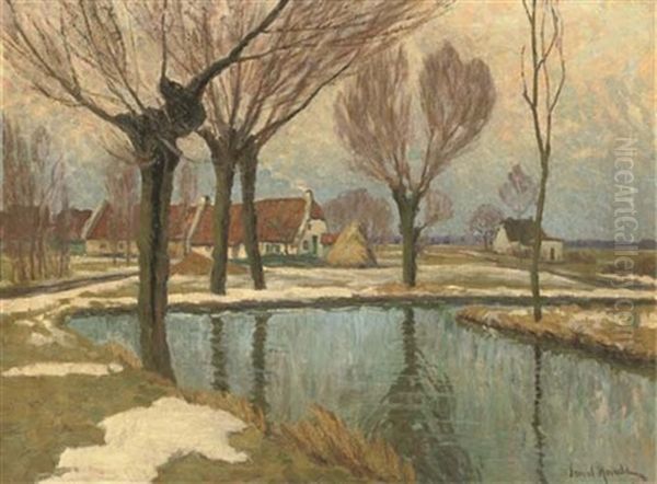 Landscape With Farmhouses By A Waterway - view 1