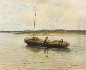 Collecting Salt Marsh Hay by Melbourne Havelock Hardwick