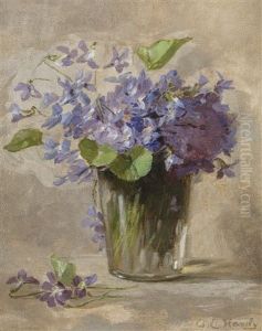 Still Life Of Violets Still Life Of Violets