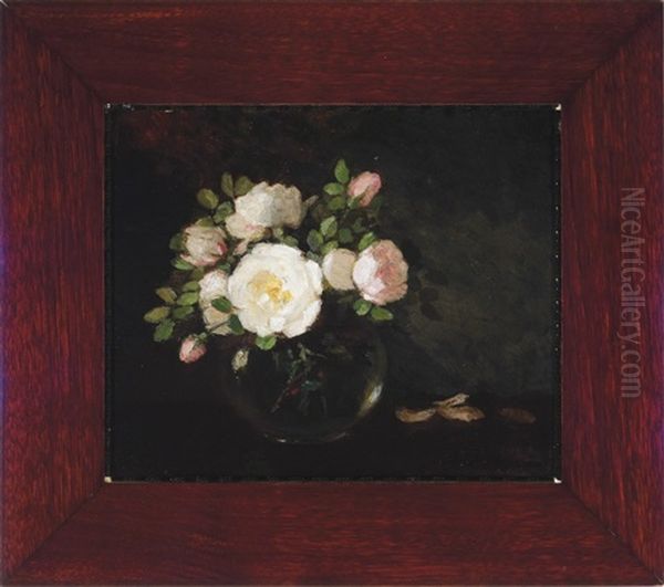 Roses In A Glass Bowl (double-sided) - view 1