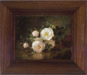 Roses Reflected On A Table by Anna Eliza Hardy