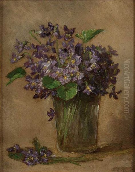 Violets In A Glass - view 1