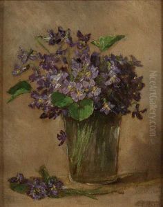 Violets In A Glass