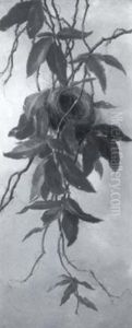 Bird's Nest In Virginia Creeper by Anna Eliza Hardy