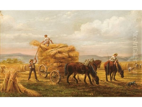 Figures On Hay Carts - view 1