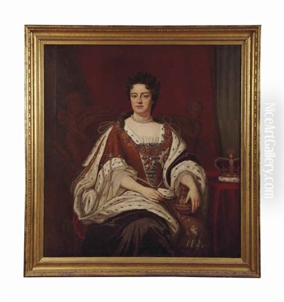 Portrait De La Reine Anne D'angleterre (1665-1714) - view 1