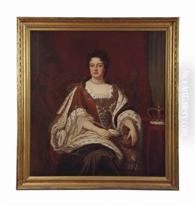 Portrait De La Reine Anne D'angleterre (1665-1714) by Dorofield Hardy